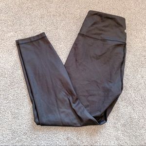 90 Degrees by Reflex Black High Waisted Leggings Large